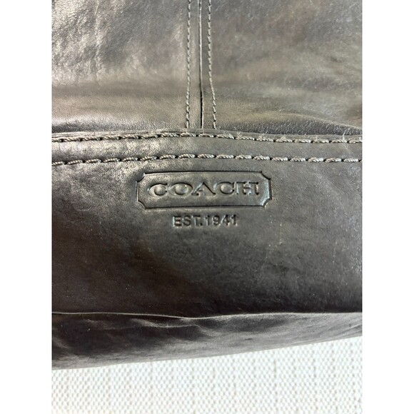COACH XL Gigi 65th Anniversary Legacy Leather Tote, Black Great Condition, 11131 - Picture 8 of 13